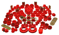 Thumbnail for Energy Suspension 97-06 Jeep Wrangler TJ Red Hyper-Flex Master Bushing Set