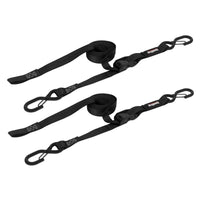 Thumbnail for SpeedStrap 1In x 10Ft CAM-Lock Tie Down w/ Snap FtSFt Hooks (2 Pack) - Black
