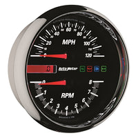 Thumbnail for Autometer Pro-Cycle Gauge Tach/Speedo 4 1/2in 8K Rpm/120 Mph Black