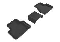 Thumbnail for 3D MAXpider 2017-2020 Audi Q7/Q8 Kagu 2nd Row Floormats - Black