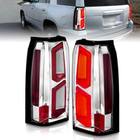 Thumbnail for ANZO 2015-2020 Chevrolet Tahoe LED Tail Lights w/ Light Bar Chrome Housing Clear Lens