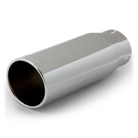Thumbnail for Banks Power Tailpipe Tip Kit - SS Round Straight Cut - Chrome - 3.5in Tube - 4.38in X 12in