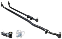 Thumbnail for RockJock JL/JT Currectlync Steering System Forged Drag Link 42mm Tie Rod Tube w/Stabilizer Brackets