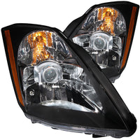 Thumbnail for ANZO 2003-2005 Nissan 350Z Crystal Headlights Black
