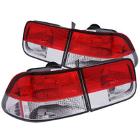 Thumbnail for ANZO 1996-2000 Honda Civic Taillights Red/Clear
