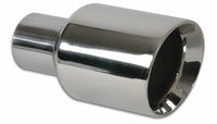 Thumbnail for Vibrant 3.5in Round SS Exhaust Tip (Double Wall Angle Cut Beveled Outlet)