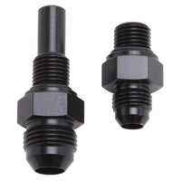 Thumbnail for Russell Performance -6 AN to 4L80 Transmission Ports Adapter Fittings (Qty 2) - Black Zinc