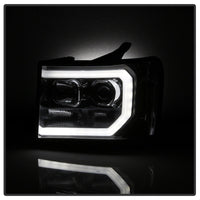 Thumbnail for Spyder GMC Sierra 1500/2500/3500 07-13 V2 Projector Headlights - Smoke PRO-YD-GS07V2-LBDRL-SM