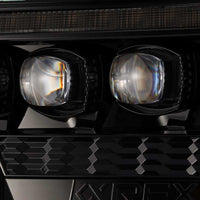 Thumbnail for AlphaRex 12-15 Toyota Tacoma NOVA LED Proj Headlights Plank Alpha Blk w/Activ Light/Seq Signal/DRL
