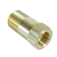 Thumbnail for Autometer Adapter Fitting 1/2 NPT Brass Male Extension for Mechanical Gauge