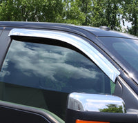 Thumbnail for AVS 97-03 Ford F-150 Standard Cab Outside Mount Front Window Ventvisor 2pc - Chrome