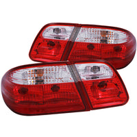 Thumbnail for ANZO 1996-2002 Mercedes Benz E Class W210 Taillights Red/Clear G2