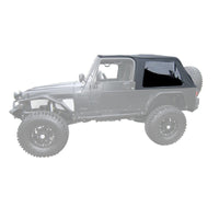 Thumbnail for Rampage 2004-2006 Jeep Wrangler(TJ) LJ Unlimited Frameless Soft Top Kit - Black Diamond