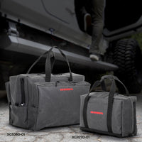 Thumbnail for Go Rhino XVenture Gear Recovery Bag (7.5x11.5x18in. Closed) 12oz Waxed Canvas - Black