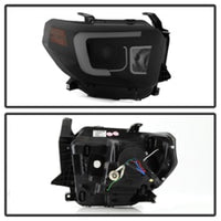 Thumbnail for Spyder Toyota Tundra 2014-2016 Projector Headlights Light Bar DRL Black Smoke PRO-YD-TTU14-DRL-BSM