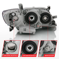 Thumbnail for ANZO 2007-2009 Toyota Camry Projector Headlight Black Amber