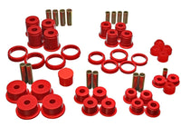 Thumbnail for Energy Suspension 84-01 Jeep Cherokee/Wagoneer/Comanche Red Hyper-Flex Master Bushing Set