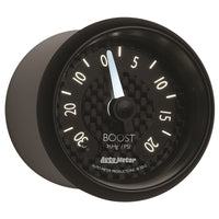 Thumbnail for Autometer GT Series 52mm Mechanicl 30 In Hg/20 psi Vacuum/Boost Gauge