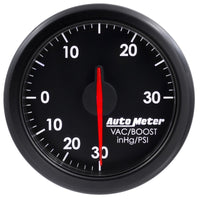 Thumbnail for Autometer Airdrive 2-1/6in Boost/Vac Gauge 30in HG/30 PSI - Black