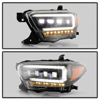 Thumbnail for Spyder 16-20 Toyota Tacoma Halogen Model Only High-Power LED Headlights - Black PRO-YD-TT16HALAP-BK