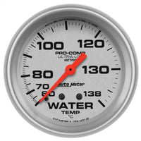 Thumbnail for Autometer Ultra-Lite 66.7mm Mechanical 60-140 Degree C Water Temperature Gauge w/ 6in Tubing