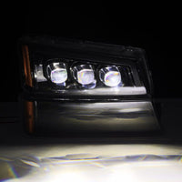 Thumbnail for AlphaRex 03-06 Chevy Silverado 1500/2500HD/3500HD/Avalanche Alpha-Black NOVA LED Proj Headlights