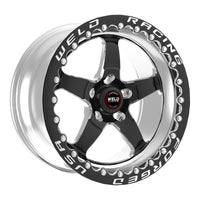 Thumbnail for Weld S71 15x10.33 / 5x4.5 BP / 7.5in. BS Black Wheel (Medium Pad) - Black Single Beadlock MT