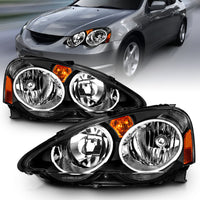 Thumbnail for ANZO 2002-2004 Acura Rsx Crystal Headlights Black