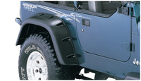 Thumbnail for Bushwacker 87-95 Jeep Wrangler Cutout Style Flares 4pc Cutting Optional Not Renegade - Black