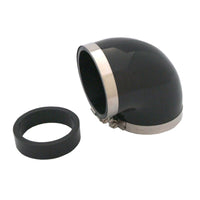 Thumbnail for Spectre Coupler Elbow Reducer 3in. / 90 Degree w/2.5in. Insert (PVC) - Black