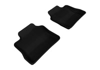 Thumbnail for 3D MAXpider 2010-2016 Porsche Panamera Kagu 2nd Row Floormats - Black