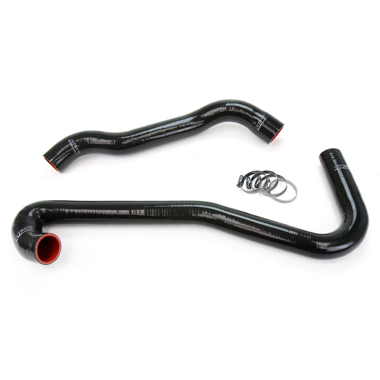 HPS Black Reinforced Silicone Radiator Hose Kit Coolant for Jeep 06-08 Grand Cherokee SRT8 6.1L V8 WK1