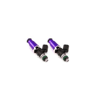 Thumbnail for Injector Dynamics ID1050X Injectors - 60mm Length - 14mm Purple Top - 14mm Lower O-Ring (Set of 2)