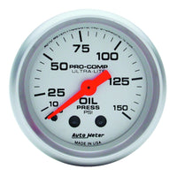 Thumbnail for Autometer Ultra-Lite 52mm 0-150 PSI Mechanical Oil Pressure Gauge