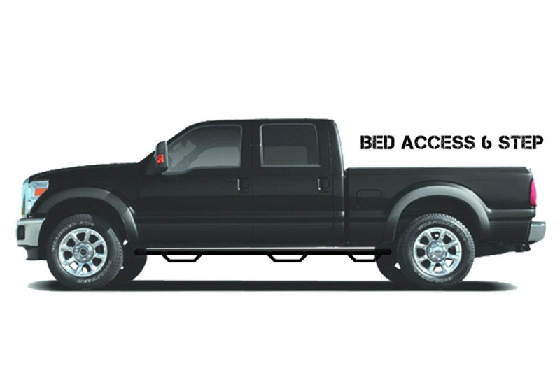 N-Fab Podium SS 10-18 Dodge Ram 2500/3500 Crew Cab 6.5ft Bed - Polished Stainless - Bed Access - 3in