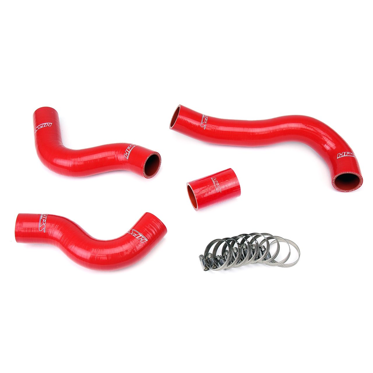 HPS Red Reinforced Silicone Radiator Hose Kit Coolant for Nissan 84-89 300ZX 3.0L V6 Turbo / NA