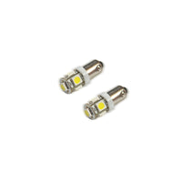 Thumbnail for Oracle BA9S 5 LED 3 Chip Bayonet Bulbs (Pair) - White SEE WARRANTY