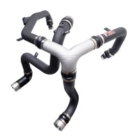 Thumbnail for Injen 21-23 Ford Bronco 2.7L V6 (TT) EcoBoost SES Intercooler Pipes - Wrinkle Black