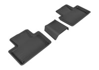 Thumbnail for 3D MAXpider 2015-2019 Volvo XC90 Kagu 2nd Row Floormats - Black