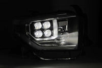 Thumbnail for AlphaRex 14-19 Toyota Tundra NOVA LED Projector Headlights Plank Style Chrome w/Activ Light/DRL