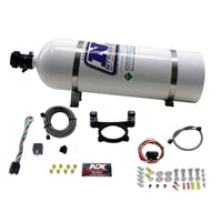 Thumbnail for Nitrous Express 11-15 Ford Mustang GT 5.0L Coyote 4 Valve Nitrous Plate Kit (50-200HP) w/15lb Bottle
