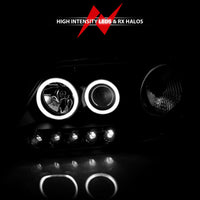 Thumbnail for ANZO 1997-2003 Ford F-150 Projector Headlights w/ Halo Black (CCFL)