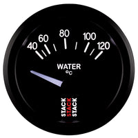 Thumbnail for Autometer 52mm Stack Instruments 40-120 Degree C Electric Water Temperature Gauge - Black