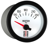 Thumbnail for Autometer Stack 52mm 100-250 Deg F 1/8in NPTF Electric Water Temp Gauge - White