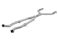 Thumbnail for aFe Takeda 2.5in to 3in 304 SS Y-Pipe Exhaust System 16-18 Infiniti Q50/Q60 V6-3.0L (tt)