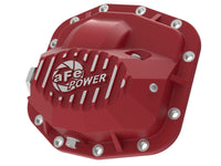 Thumbnail for aFe Pro Series Front Differential Cover Red 2018+ Jeep Wrangler (JL) V6 3.6L (Dana M186)