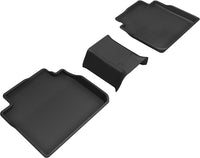 Thumbnail for 3D MAXpider 2019-2020 Toyota/Lexus Avalon/Es Kagu 2nd Row Floormats - Black