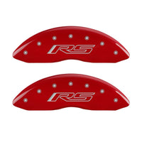 Thumbnail for MGP 4 Caliper Covers Engraved Front & Rear Gen 5/RS Red finish silver ch