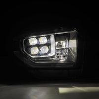 Thumbnail for AlphaRex 14-21 Toyota Tundra NOVA-Series LED Proj Headlights Blk w/Actv Light & Seq. Sig + DRL