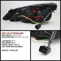 Thumbnail for Spyder Hyundai Genesis 10-12 Projector Halogen Model- LED Halo DRL Blk PRO-YD-HYGEN09-DRL-BK